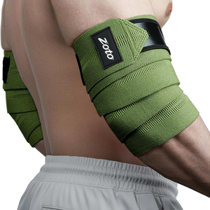 Sangle de soutien du coude robuste pour haltérophilie, avec logo personnalisé, élastique, pour la musculation et le soutien articulaire en salle de sport, fournisseur - Product Image 3