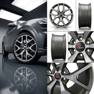 Rueda de Aleación Personalizada para Automóvil, 1 Pieza, 6x120-139.7mm, 20 22 24 25 26 Pulgadas, Forjada, Plateada con Acabado Mecanizado - Product Image 2