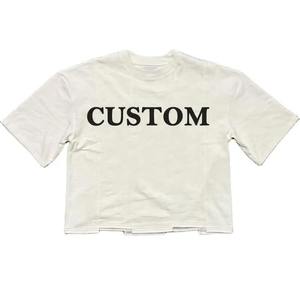 T-shirt rose délavé personnalisé pour homme, style vintage oversize streetwear, manches courtes, décontracté, en coton - Product Image 2