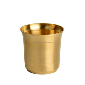 Brass Material Water <b>Glass</b> With Engraving Design Metal Drinking <b>Glass</b> With Polish And Gold Color Brass Antique Finished - Product Image 5