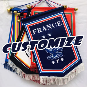 Bandera de Club de Fútbol con Descuento de Precio de Fábrica, Impresión Digital en Satén <span class=keywords><strong>para</strong></span> Decoración Deportiva de Campus, Decoraciones <span class=keywords><strong>para</strong></span> Salones <span class=keywords><strong>Universitarios</strong></span> - Product Image 2