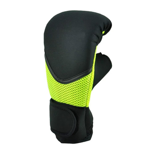 Guantes de entrenamiento MMA, guantes de boxeo de medio dedo para hombres, guantes profesionales de kickboxing, sparring, boxeo, fitness, guantes de PU. - Product Image 3