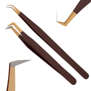 HARBOR INDUSTRY HI-ET-0052 OEM ODM Precision <b>Eyelash</b> Tweezers Set Japanese Steel Volume Boot Angled Lash Isolation <b>Applicator</b> - Product Image 1