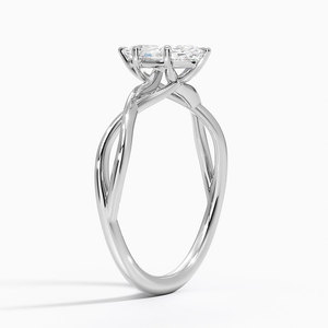 BOJ <b>Ring</b> 014 Marquise Cut 925 <b>Silver</b> Ayla Twist <b>Solitaire</b> <b>Ring</b> Engagement <b>Ring</b> GRA Certified 2ct D Color VVS1 Moissanite <b>Ring</b> - Product Image 2