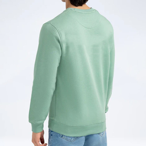 Custom Logo Solid <b>Crewneck</b> Men's Autumn Sweatshirt Polyester/Cotton Fleece Pullover Long Sleeve High Quality Quick Dry - Product Image 6
