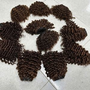 Pelo crudo paquete vietnamita cabello humano precio al por mayor sin pegamento HD birmano pelucas rizadas para mujeres negras suelta rizada onda profunda - Product Image 4