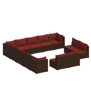 Conjunto de Muebles de Jardín Color Rojo Canela en Tono Marrón - Product Image 2