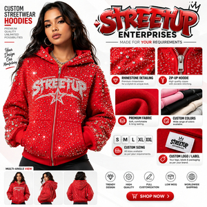 Veste courte zippée personnalisée pour femme, style gothique punk techwear, avec sangle à boucle et anneau en D, manches oversize, streetwear, en polaire - Product Image 6