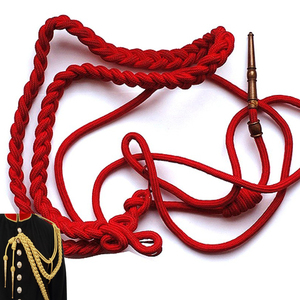 Braided Mylar Golden Aiguillette with Golden Tips For Uniform Or <b>Costume</b> - Product Image 5