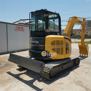 Miniexcavadora hidráulica usada Komatsu PC55 sobre orugas con motor y bomba de alta calidad al por mayor a la venta - Product Image 5