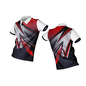 Custom Men's Sublimation Printed Stylist Jersey Polo <b>Shirt</b> Short Sleeve Turn-down Collar <b>Geometric</b> Pattern 100% Polyester. - Product Image 1