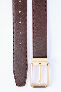 Ceintures de luxe OEM de haute qualité avec boucle à ardillon pour hommes, ceintures personnalisées en cuir véritable, logo personnalisé, vente en gros - Product Image 3
