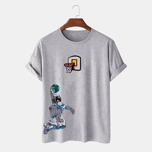 Camiseta de Algodón de Color Sólido Premium para Hombre, Nuevo Diseño, Logotipo Personalizado, Transpirable, Tejida, Anti-UV, Ecológica, Ropa Deportiva para Exteriores - Product Image 4