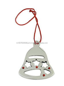 Cascabeles decorativos para jardín y hogar, adornos navideños de Metal, gran cantidad, campanas galvanizadas colgantes - Product Image 6