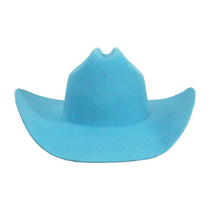 Sombrero de Vaquero a Rayas con Estampado por Sublimación, 100% Lana, Color Azul Claro, Unisex, Casual, Transpirable, Resistente al Viento, para Playa, Primavera, Verano, 56-58CM - Product Image 3