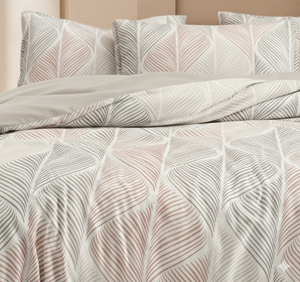 Ensemble de draps rayés de haute qualité 400TC en microfibre résistant à la décoloration avec 2 taies d'oreiller pour usage hôtelier et hospitalier Luxe - Product Image 1