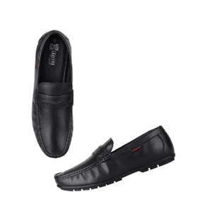 Black Loafers <b>for</b> <b>Men</b> Elegant Slip On Dress Footwear Refined Office Business <b>Shoes</b> Comfortable Formal Design - Product Image 4