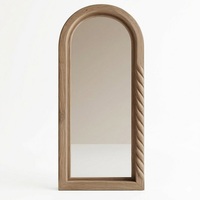 Miroir sur pied de grande taille en bois de qualité supérieure, finition de qualité supérieure, miroir pleine longueur pour salon, bureau, chambre à coucher
