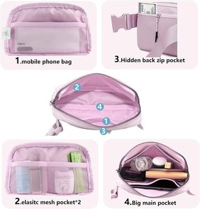 Riñonera clásica con cremallera de fábrica de Vietnam OEM, riñonera para correr, senderismo, viajes, entrenamiento, múltiples bolsillos, bandolera Unisex - Product Image 3