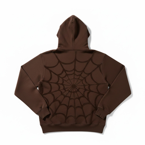 Sudadera con capucha al por mayor con gráfico de diamantes de imitación, chándal de forro polar con diseño de telaraña para hombre, sudaderas unisex de estilo urbano, proveedor - Product Image 3