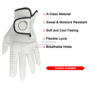 Professional Grade Golf <b>Gloves</b> Mens Cabretta Leather Flexible Fit High Grip Performance Practice <b>Sports</b> <b>Gloves</b> - Product Image 6