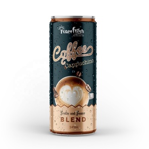 INTERFRESH Cappuccino Coffee Drink (Arabica Robusta Coffee Bean) 250ml Free OEM for USA/Canada & Mexico/Brazil | HACCP HALAL - Product Image 1