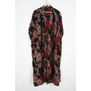 Robe kimono en soie indienne vintage faite à la main, mode fabuleuse pour l'été, l'automne et le printemps, pour toutes les saisons - Product Image 6