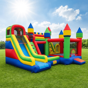 Castillo Hinchable Comercial de PVC para Venta al por Mayor, con Tobogán y Zona de Escalada, para Parques Infantiles y Carnavales - Product Image 6