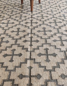 Handmade Wool Kilim <b>Rug</b> Gray Geometric Flat Weave Tribal <b>Boho</b> Style Custom Size HARI ENTERPRISES HE412 Living Room & Bedroom <b>Rug</b> - Product Image 4