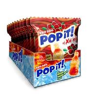 POPIT Ballen Snoepgoed Fruitige Cube 10M Houdbaarheid Cacao Melkpoeder Knapperige Snoepjes Bruine Fruit Gummy Candy 26.6g Zakverpakking