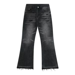 Pantalones Vaqueros Negros de Cintura Alta y Pierna Ancha, Estilo Vintage, Corte Holgado, de Algodón, para Otoño - Product Image 2