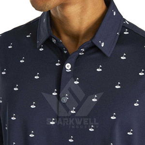 Men's Black Golf for <b>Shirt</b> Front Logo Yellow Duck Solid Short Sleeve Casual Breathable Knitted Polyester Quick Dry Design - Product Image 3