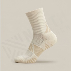 Athletic Crew <b>Socks</b> Breathable <b>Moisture</b> Wicking Running Spandex Polyester Adult Summer Sports <b>Socks</b> - Product Image 3