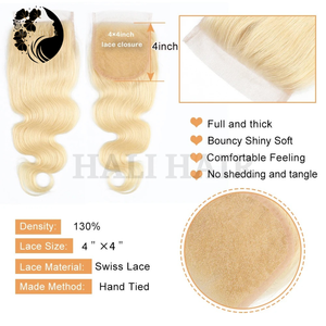 Vietnam-Sourced 100g 4x4 <b>Body</b> Wave Remy Human <b>Hair</b> Extensions Lace Closure Frontal Super Double Drawn Dyed All Colors Hali <b>Hair</b> - Product Image 2