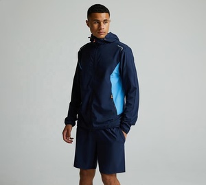 Chaqueta Deportiva para Hombre, Impermeable, Transpirable, Cortavientos, con Capucha, Ligera, con Cierre, para Atletismo, con Logotipo Personalizado, Servicio OEM - Product Image 1