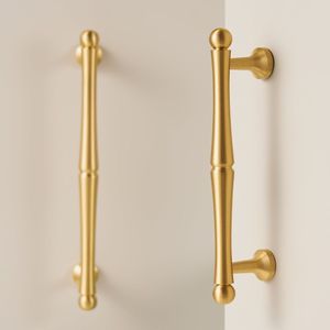 Tirador Decorativo Floral de Latón Macizo para Muebles, Manija Premium de Oro Antiguo para Armario, Herraje de Lujo para Decoración del Hogar y Hoteles - Product Image 5