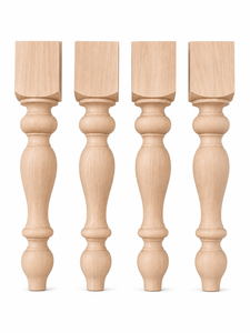 Solid wood table Solid Wood Furniture Leg Traditional Gourd Shape Table Base Home Office Use Easy Installation - Product Image 1