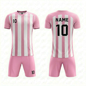 Uniforme de football respirant, matière 100% polyester, séchage rapide, léger, évacuation de l'humidité, vêtements de sport unisexes personnalisés, uniforme de football - Product Image 4