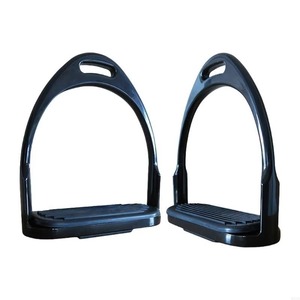 Estribos de Aluminio Premium para Caballos, Amortiguadores de Impactos, Antideslizantes, con Soporte para los Pies y Base Ancha, Equipo de Equitación - Product Image 3