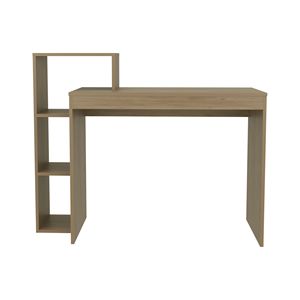Britt 43 \ "ampia scrivania in rovere naturale con quattro ripiani per il soggiorno dell'home Office o la configurazione dei giocatori - Product Image 5