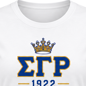 เสื้อยืดผู้หญิงลายกรีกตัวอักษร Sigma Gamma Rho Sorority ผ้าฝ้าย แขนสั้น คอกลม แฟชั่นลำลอง ขายส่ง - Product Image 3