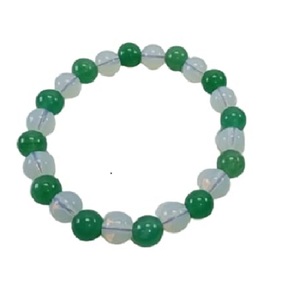 Pulsera de Piedras Redondas de Aventurina Verde y Opalita Hechas a Mano para Hombre y Mujer, 8-10 mm, Joyería de Moda con Energía Feng Shui - Product Image 3