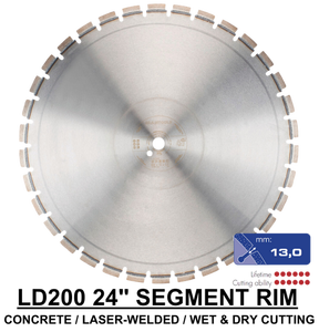 Hoja de diamante Rhodius LD200 con borde segmentado - Product Image 2