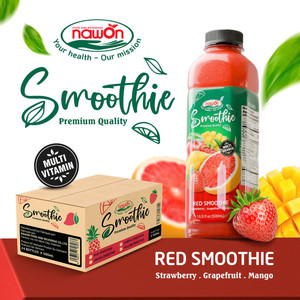 Red <b>Smoothie</b> Strawberry Grapefruit Mango Bulk Supply Premium PET <b>Bottle</b> 500ml Wholesale Beverage Factory Direct - Product Image 1