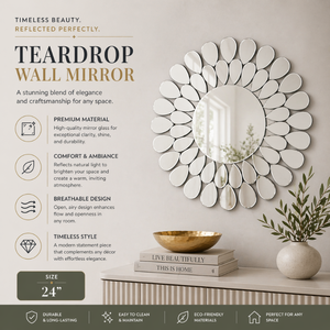 Modern 47 Inch Round Wall <b>Mirror</b> Large Decorative <b>Mirror</b> for Living Room Bedroom Bathroom Stylish Interior Decor| Luxury Finish - Product Image 6