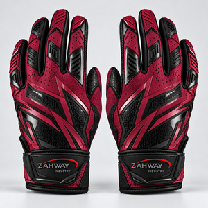 Gants de football américain pour sports de plein air, en PU respirant, antidérapants, avec sangle de poignet réglable, utilisables en toutes saisons - Product Image 2