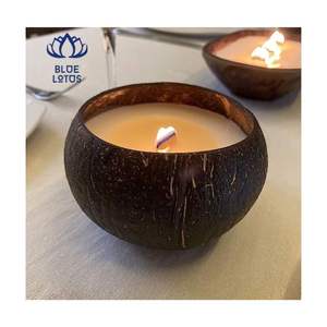 Vela de Coco de Alta Calidad 2026, Cera de Soya de Combustión Limpia en Recipiente de Coco, para Decoración del Hogar y Relajación, Aroma Duradero, Artesanía Premium - Product Image 1