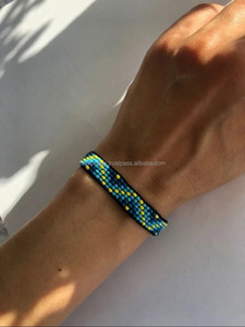 Custom Handmade Seed <b>Bead</b> <b>Charm</b> <b>Bracelet</b> Luxury Fashion Adjustable Friendship Gift From India - Product Image 5