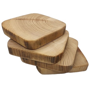 ชุดที่รองแก้วทำจากไม้4ชิ้นสำหรับอุปกรณ์ตกแต่งโต๊ะดื่มน้ำ - Product Image 1