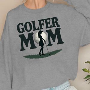 Sudaderas de mujer con diseño temático de golf GOLFER MOM - Product Image 3